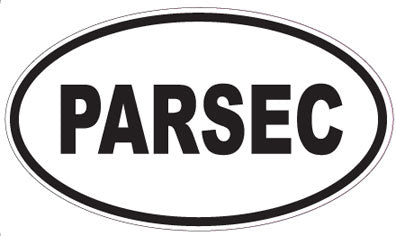 PARSEC - Oval Sticker