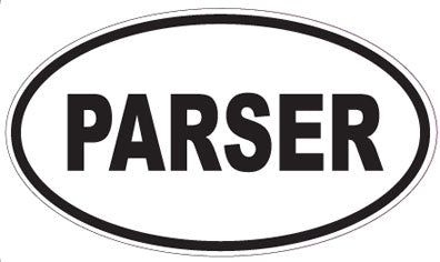 PARSER - Oval Sticker