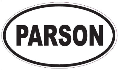 PARSON - Oval Sticker