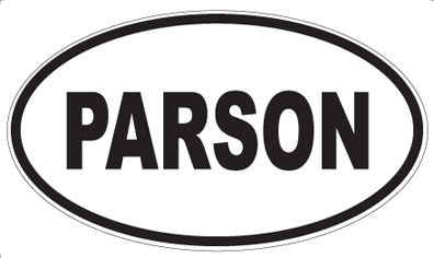 PARSON - Oval Magnet