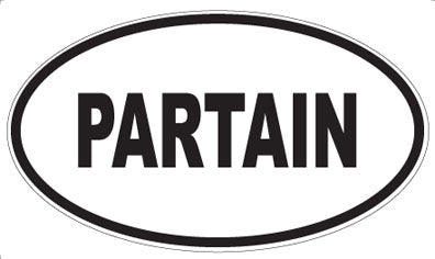 PARTAIN - Oval Magnet