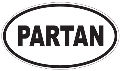 PARTAN - Oval Sticker