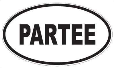 PARTEE - Oval Magnet