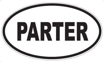 PARTER - Oval Sticker