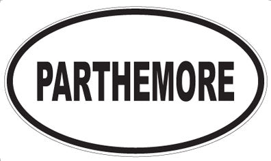 PARTHEMORE - Oval Magnet