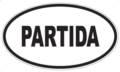 PARTIDA - Oval Magnet