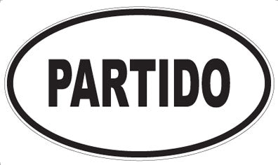 PARTIDO - Oval Sticker