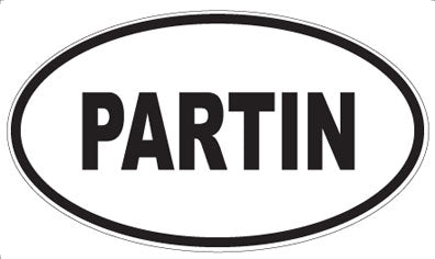PARTIN - Oval Magnet