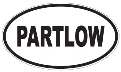 PARTLOW - Oval Sticker