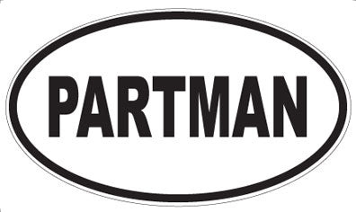 PARTMAN - Oval Magnet