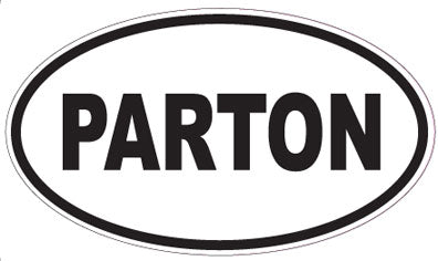 PARTON - Oval Sticker