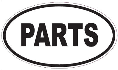 PARTS - Oval Sticker