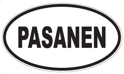 PASANEN - Oval Magnet