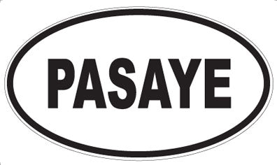 PASAYE - Oval Sticker