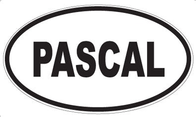 PASCAL - Oval Magnet