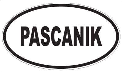 PASCANIK - Oval Sticker