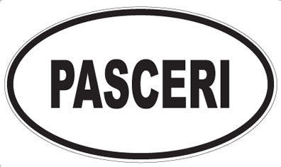PASCERI - Oval Sticker