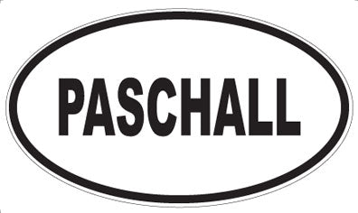 PASCHALL - Oval Magnet