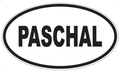 PASCHAL - Oval Magnet