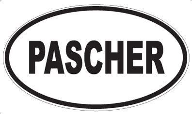 PASCHER - Oval Sticker