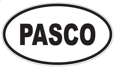 PASCO - Oval Sticker
