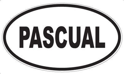 PASCUAL - Oval Sticker