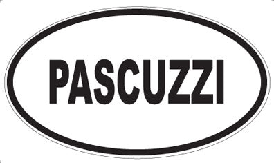 PASCUZZI - Oval Magnet