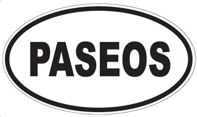 PASEOS - Oval Sticker