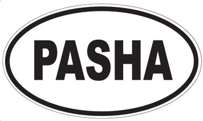 PASHA - Oval Sticker