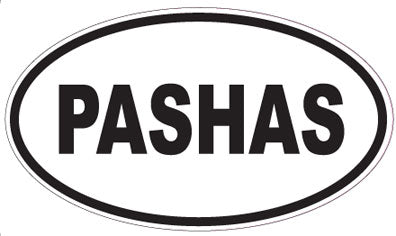 PASHAS - Oval Sticker
