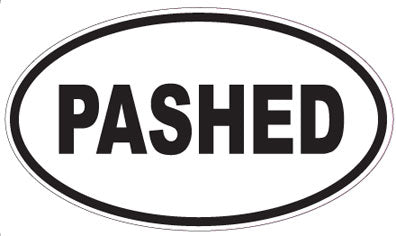 PASHED - Oval Sticker