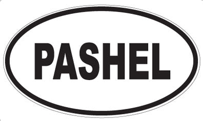 PASHEL - Oval Sticker