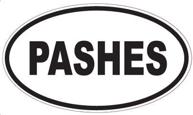 PASHES - Oval Sticker