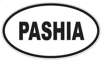 PASHIA - Oval Sticker
