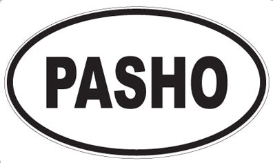 PASHO - Oval Sticker