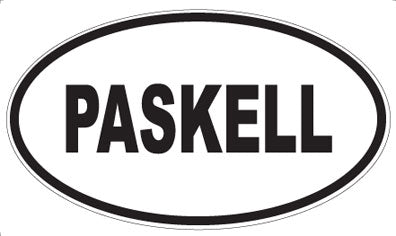 PASKELL - Oval Sticker