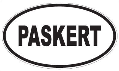 PASKERT - Oval Magnet