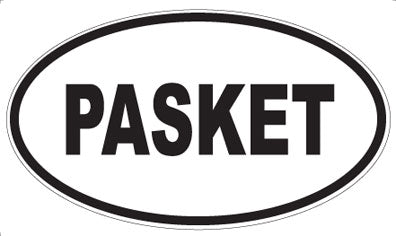 PASKET - Oval Magnet