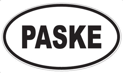 PASKE - Oval Magnet