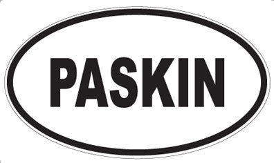 PASKIN - Oval Magnet