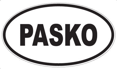 PASKO - Oval Sticker
