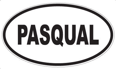 PASQUAL - Oval Sticker