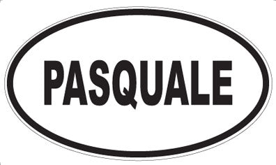 PASQUALE - Oval Sticker