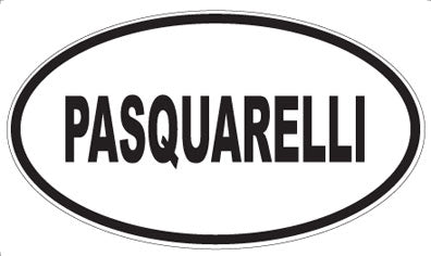 PASQUARELLI - Oval Sticker