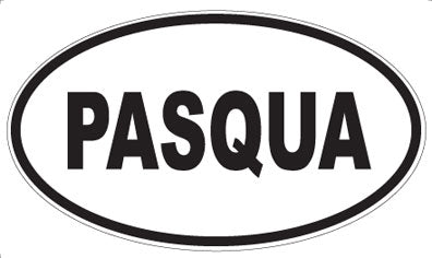 PASQUA - Oval Magnet