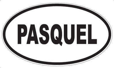 PASQUEL - Oval Sticker