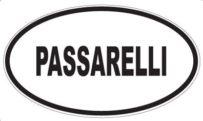 PASSARELLI - Oval Sticker