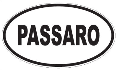 PASSARO - Oval Magnet