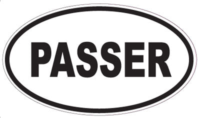 PASSER - Oval Sticker