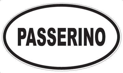 PASSERINO - Oval Sticker